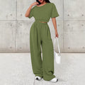 Womens Casual Set With A Crew Neck