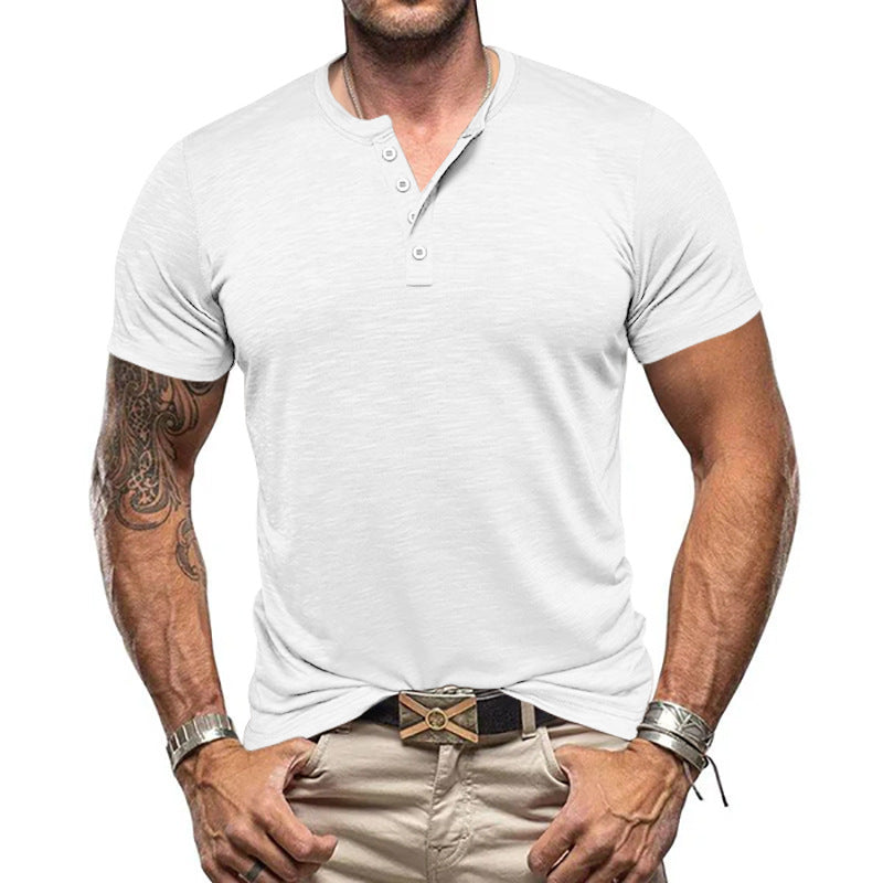 Men's Henley Shirt Amazon Top T-shirt