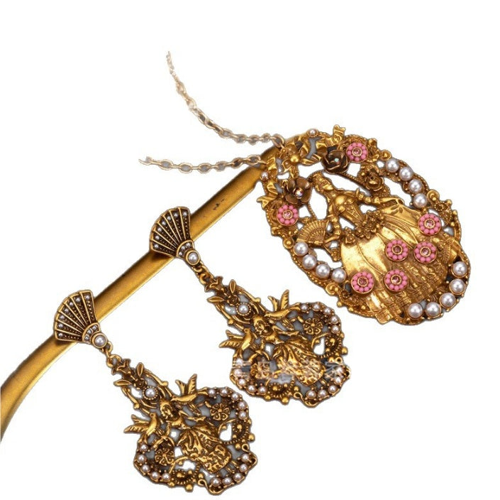 Vintage Heavily Distressed Drop Earrings With A Premium Sophisticated Vibe