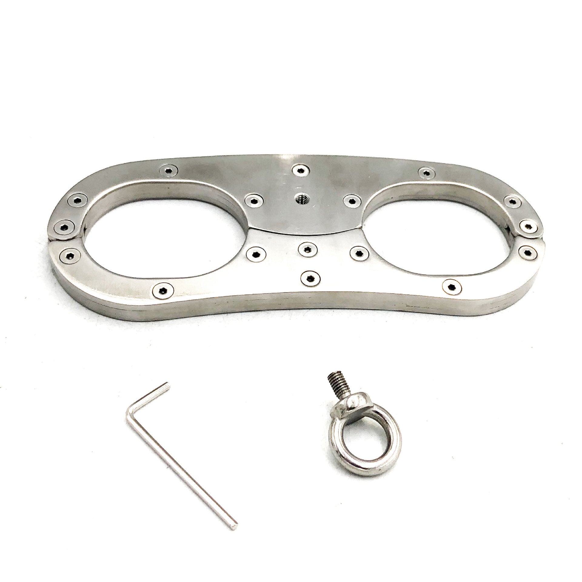 Stainless Steel Heavy Classical Fixed Handcuffs