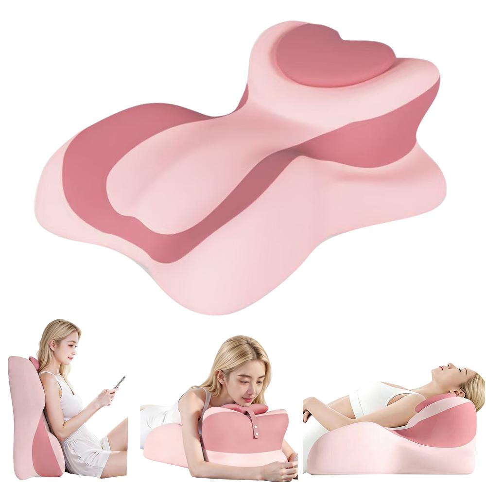 Ergonomic Heart-shaped Memory Foam Chest Support Pillow, Cute Backrest Cushion To Relieve Pressure,Self-pickup Only