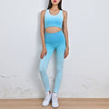 Beautiful Back Yoga Vest Seamless Gradient Sports Suit Breathable
