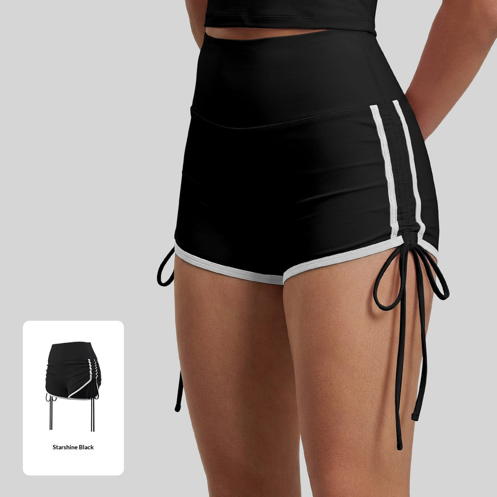 New Womens Drawstring Sports Shorts