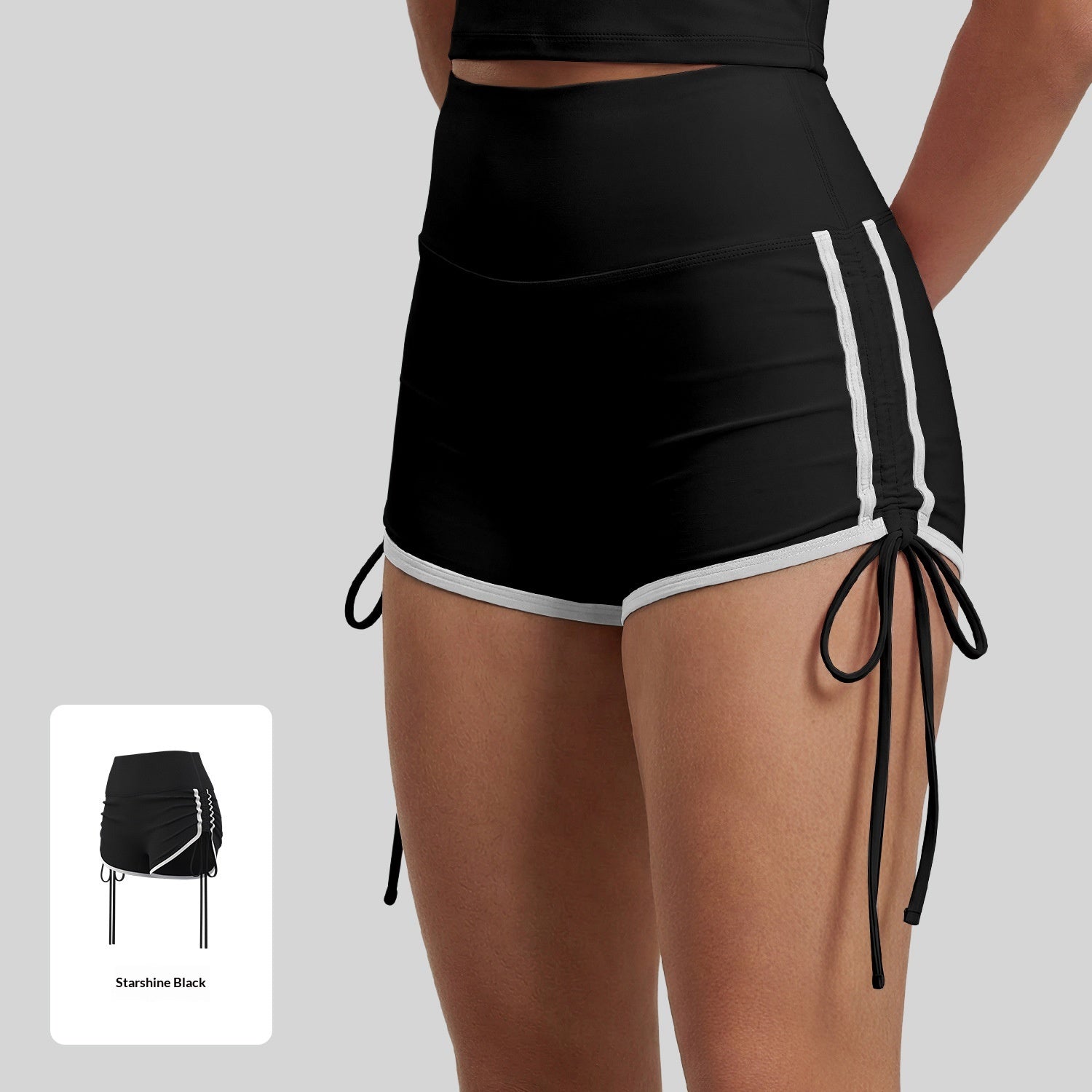 New Womens Drawstring Sports Shorts