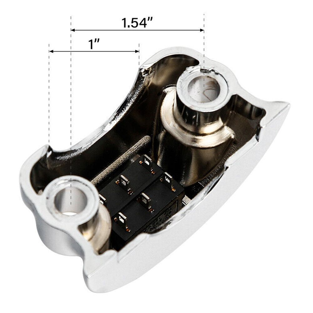 Handlebar Fog Headlight Horn S Witch Button For 2011-2013 Blackline Glide Chrome
