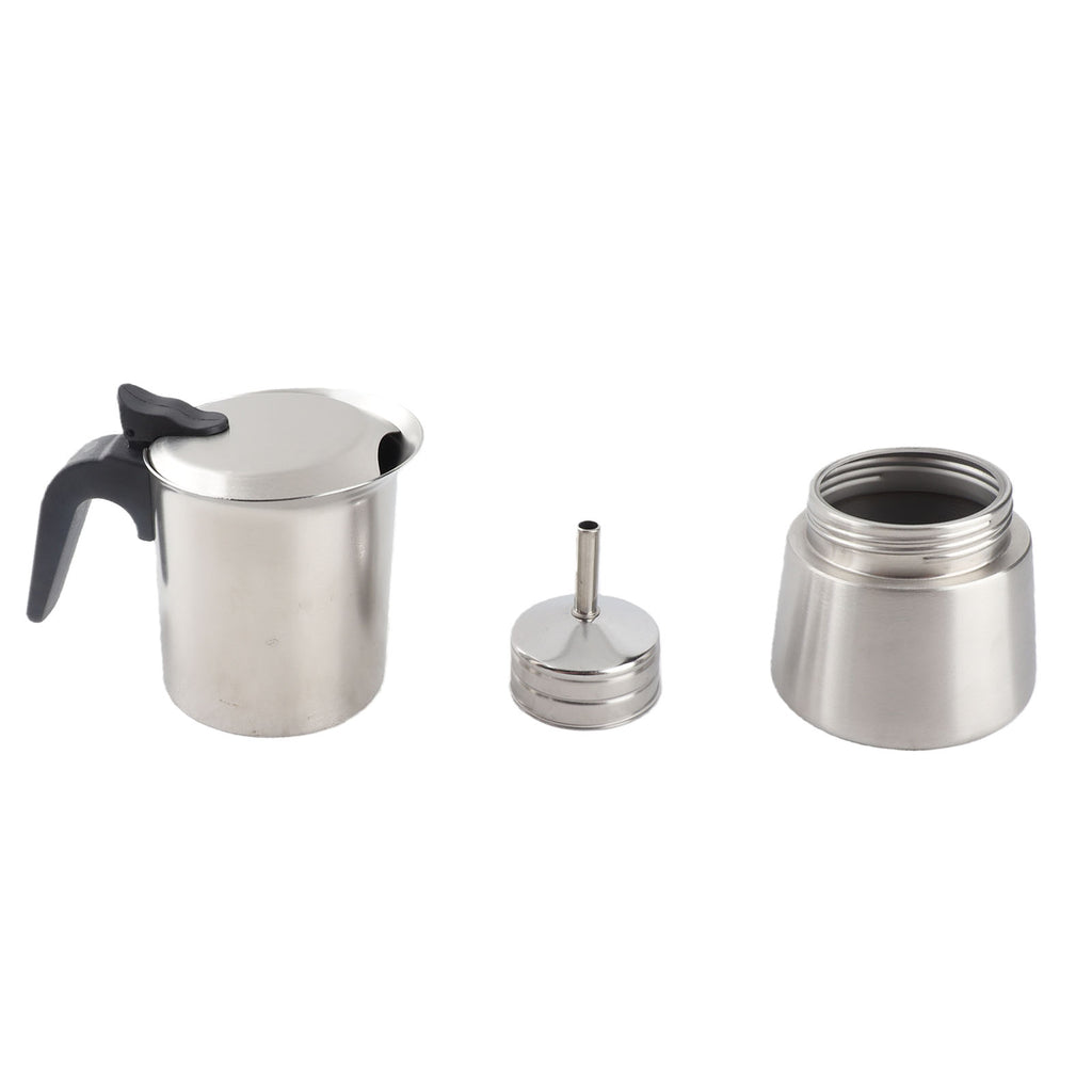 304 Stainless Steel Moka Pot Hand Brewed Coffee Pot High Pressure Cold Extraction Single Valve Coffee Equipment For Home Cafe