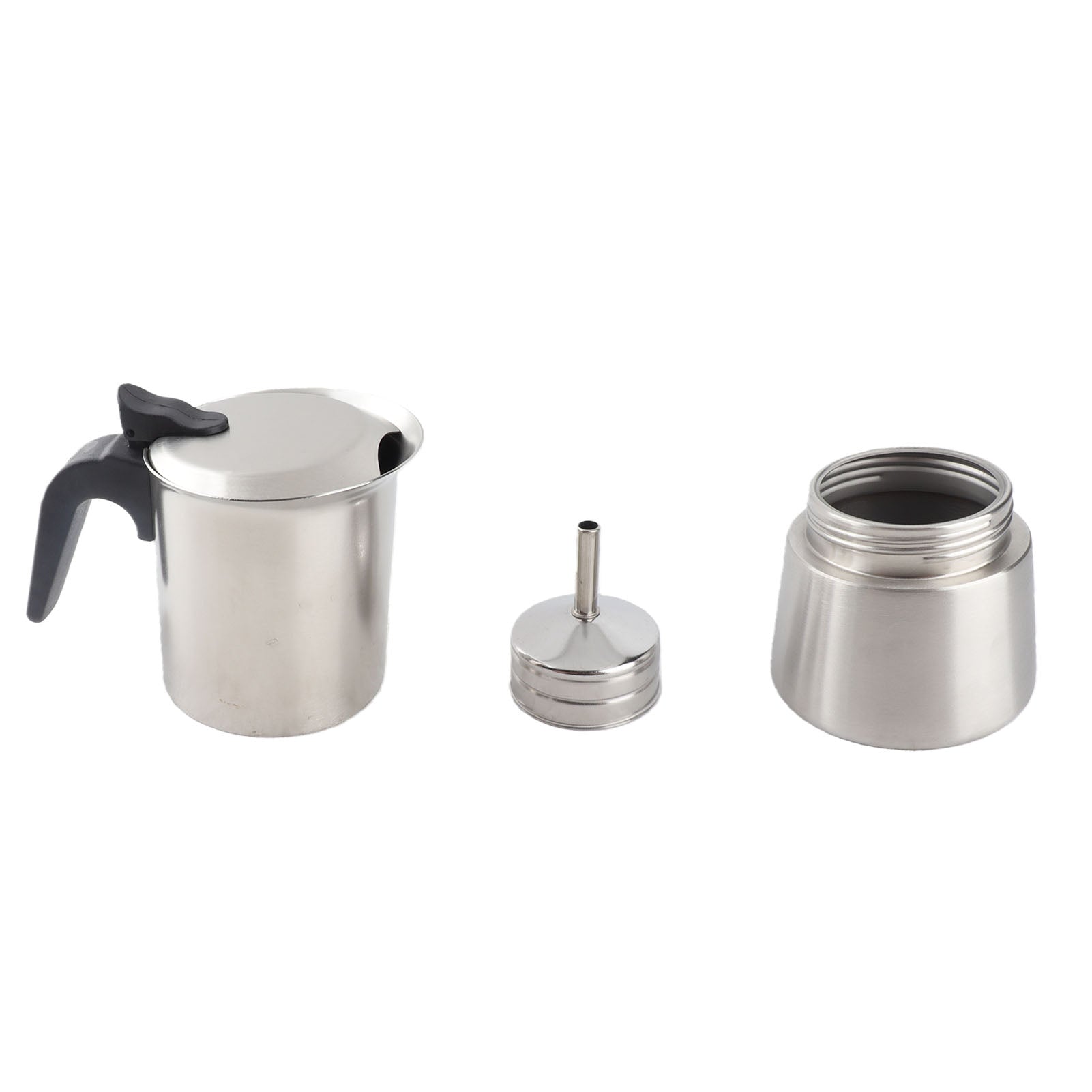 304 Stainless Steel Moka Pot Hand Brewed Coffee Pot High Pressure Cold Extraction Single Valve Coffee Equipment For Home Cafe