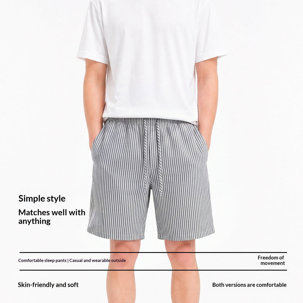 Striped Home Pants Suitable For Both Indoor And Outdoor Wear