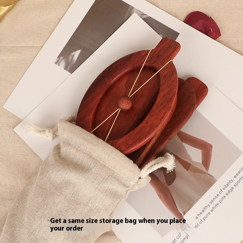 Household Portable Solid Wood Punishment Training Props Racket