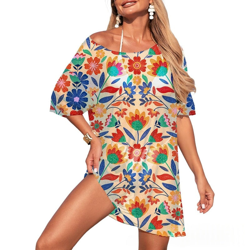Womens Swimsuit Sheer Mesh Sun-Protective All-Match Cover-Up