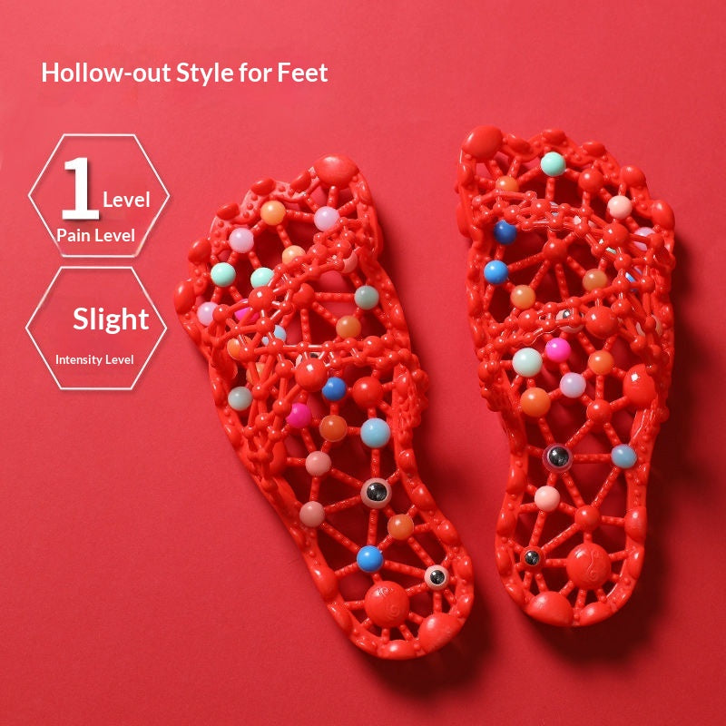 Summer Non-Slip Indoor Hollow-Out Foot-Massage Slippers For Women
