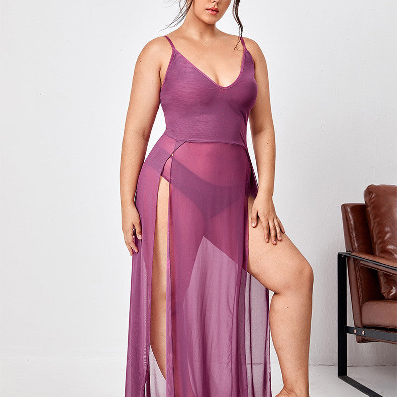 Women's Sexy Mesh Long Dress