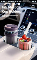 Transparent Airtight Oat Storage Jar With Lid, Portable Breakfast Cup, Ideal For Yogurt, Milkshakes & Cereal, Commuter Car Water Cup, Outdoor Salad Food Preservation Container