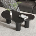 Irregular Coffee Table In Cloud Shape, 107cm Length, 66cm Width, 40.5cm Height, MDF Table Top And PVC Legs, With Felt Backing