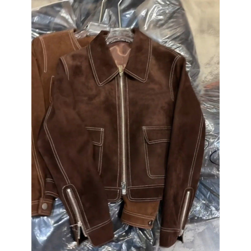 Women's Autumn Long Sleeve Maillard Jacket