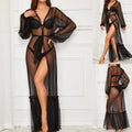 Women's Perspective Mesh Long Dress Pajamas