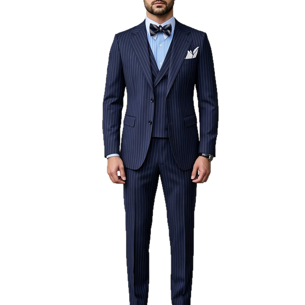 Mens Striped Business Suit Set