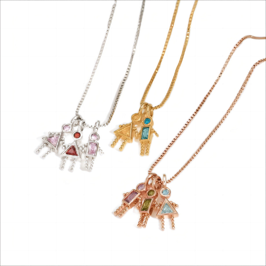 Personalized Necklace With Birthstone For December