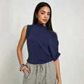 Summer Laid-back Off-shoulder Sleeveless Top