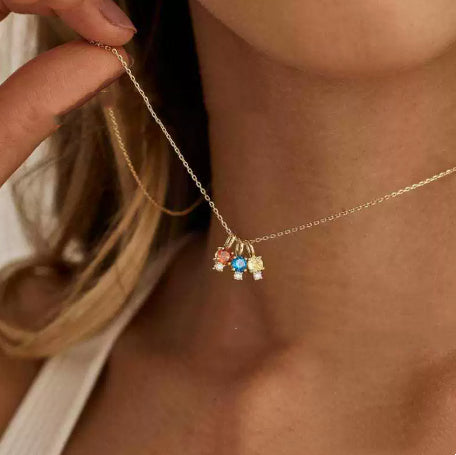 Luxury-Style Birthstone Pendant Necklace
