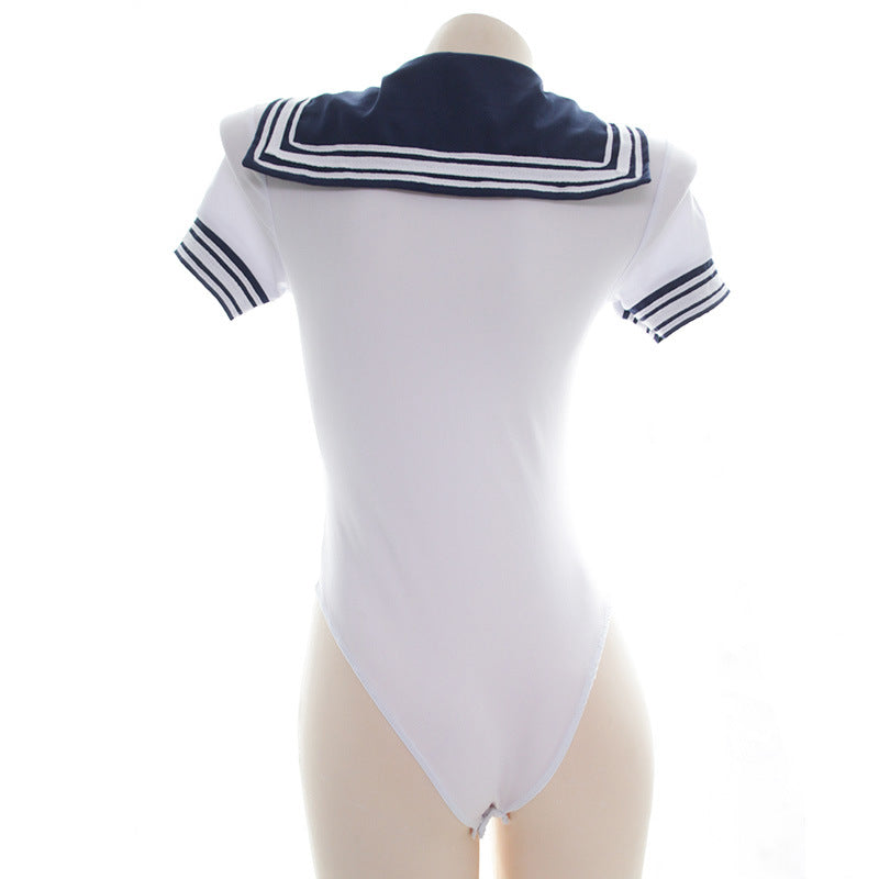 Ladies sailor suit bodysuit