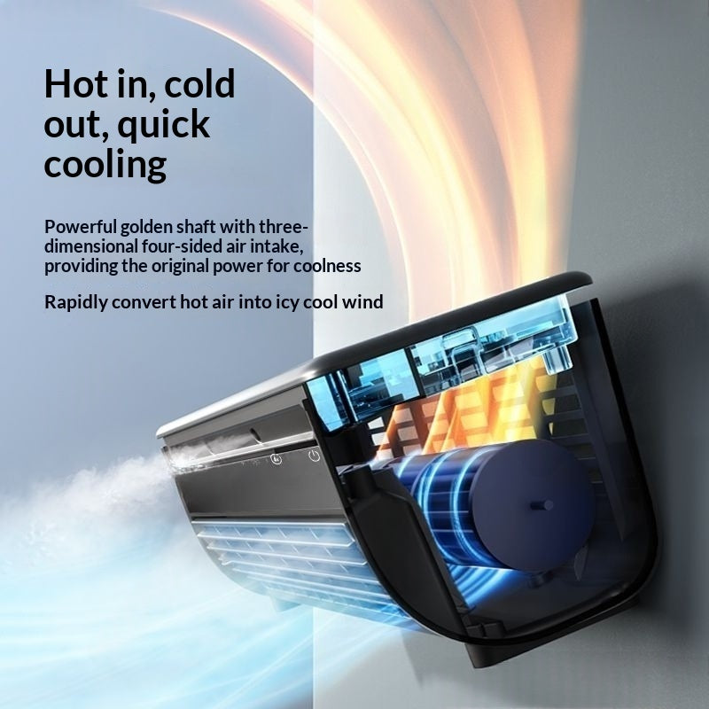 Refrigeration Wall Hanging Rechargeable Fan Household Stand Remote Control