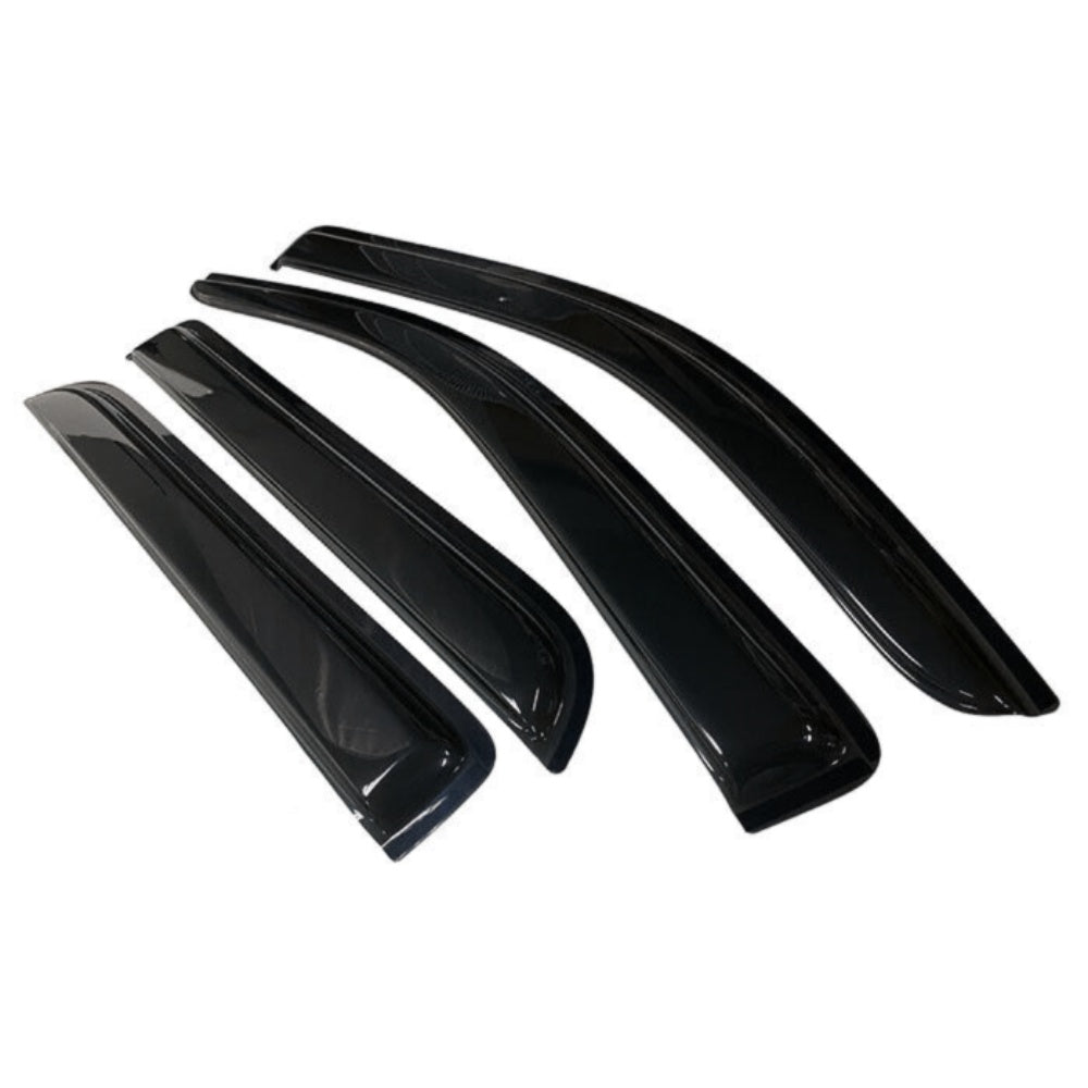 For 2009-2014 Ford F-150 Supercrew Cab Window Visors Sun Vent Rain Guard Shade