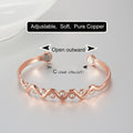 Pure Red Copper Bracelet Simple Purple Copper Design