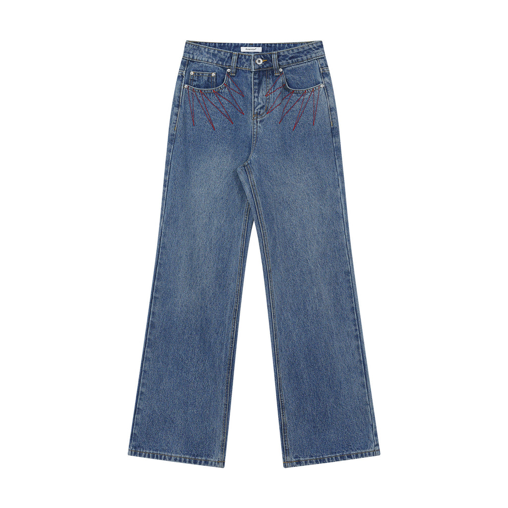 Washing Water Through Micro-horn To Make Old Jeans