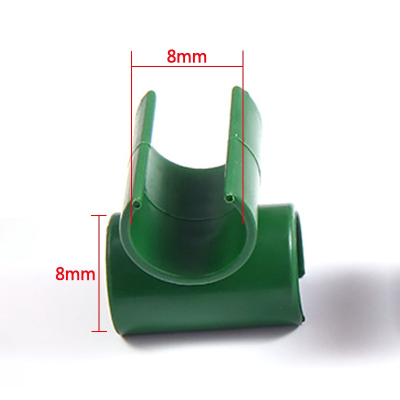 1o0Pcs Garden Bamboo Cane Flexi Balls Fruit Cage Netting Connectors Fixing Clips