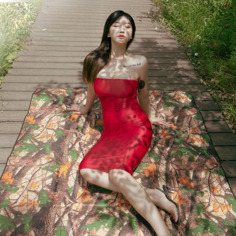 Ladies Fashion Skinny Tie Long Dress