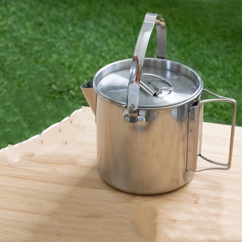 Outdoor Portable Foldable Stainless Steel Boiling Kettle