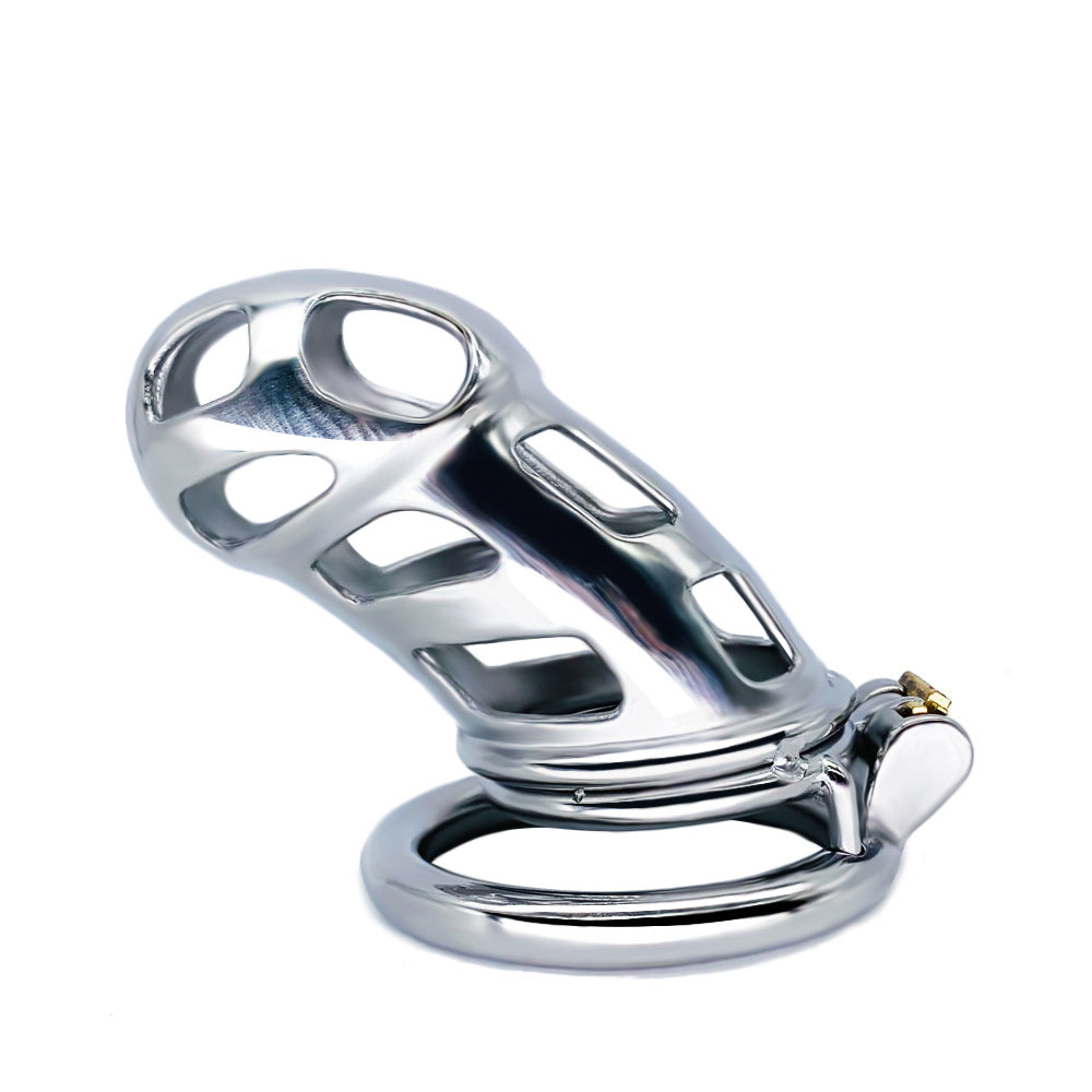 Cobra Arc Ring Men's Stainless Steel Chastity Cage Toy