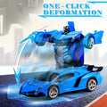 One-Touch Transforming Robot Car Educational Toy With Lights, Sound, Stunt Features, And Omnidirectional Movement,Self-pickup Only.