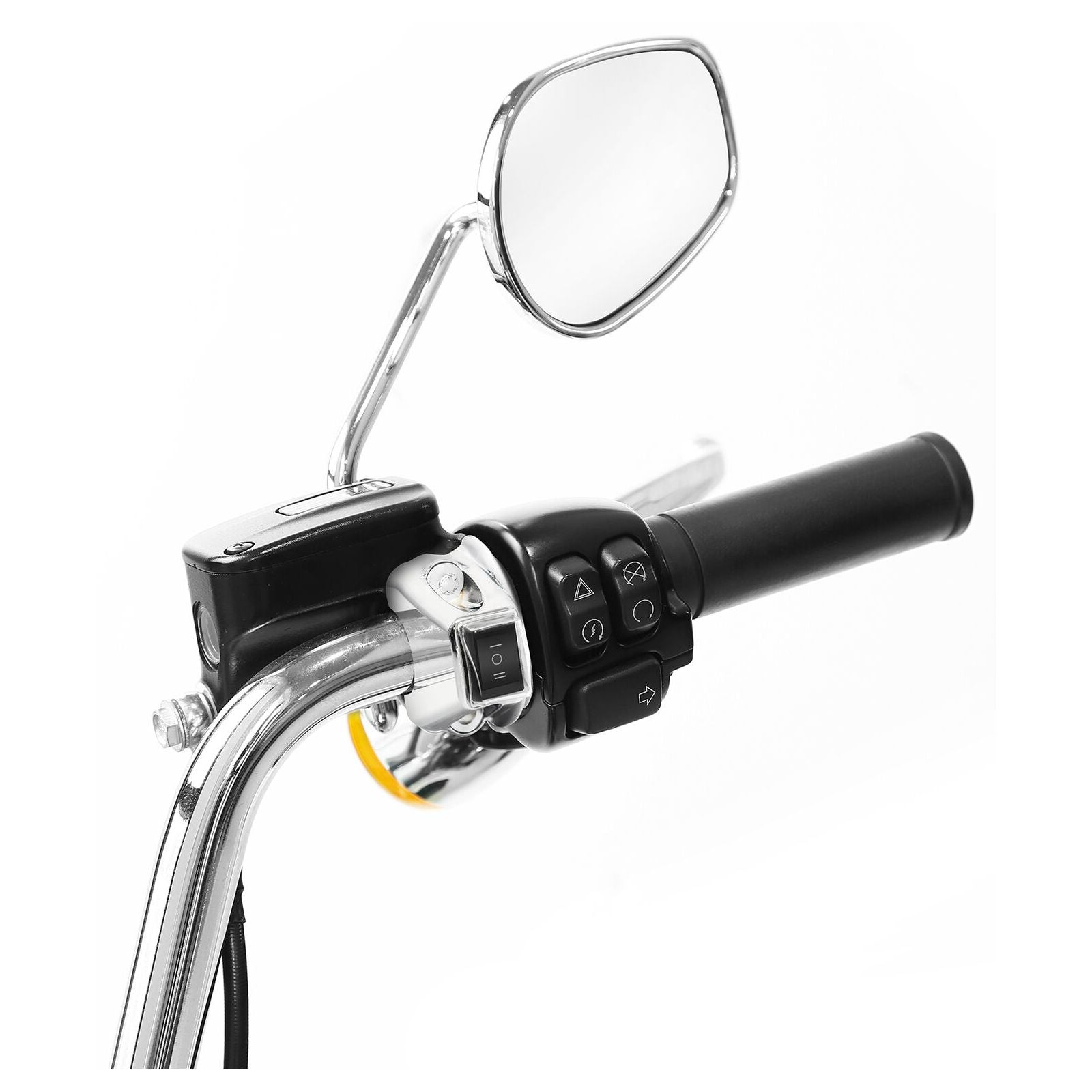 Handlebar Fog Headlight Horn S Witch Button For 2011-2013 Blackline Glide Chrome