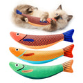 Cat Toys Saury Fish, 3 Pack, Catnip Crinkle Sound, Soft And Durable, Interactive Kitten Kicker For Indoor Kitty Exercise  For All Breeds