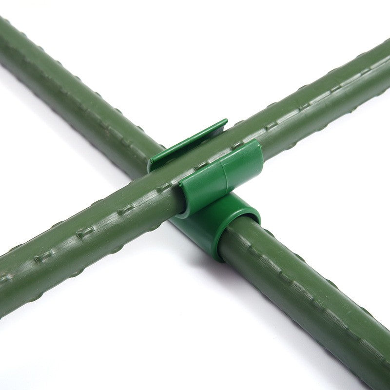 1o0Pcs Garden Bamboo Cane Flexi Balls Fruit Cage Netting Connectors Fixing Clips