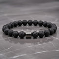 Women's Fashion Simplicity Black Tourmaline Bead Bracelet