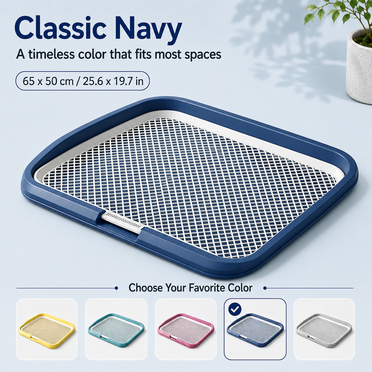 Dog Potty Tray With Removable Grating, Leak-Proof Indoor Dog Toilet For Puppy Training