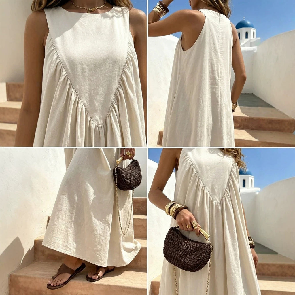 Cross-border New Solid-color Elegant Dress