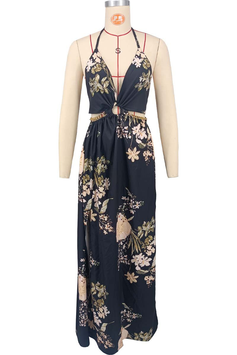 Womens Plus-size Printed Dress