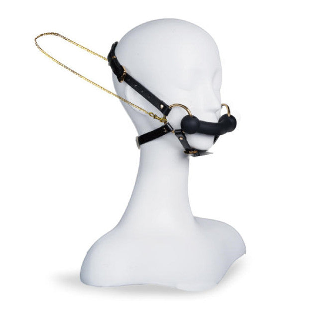 Genuine Leather Reins Head Cover With Mouth Shackles