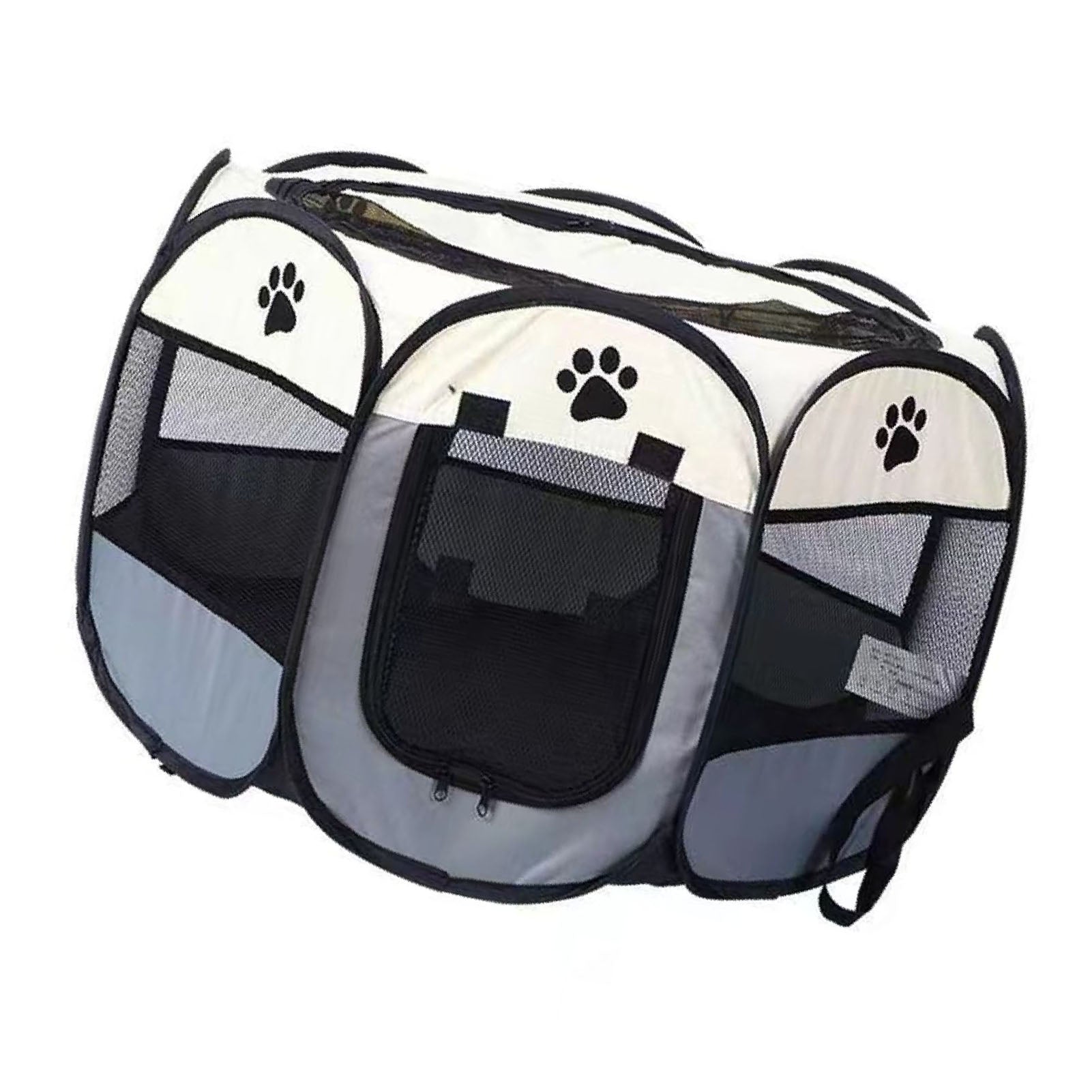 Portable Dog Crate Breathable Spacious Space Easy To Clean Enclosed Foldable Soft Kennel For Cats Dogs Medium 91x48cm/35.8x18.9in