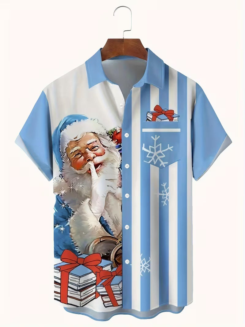 New 3D Digital-Print Christmas Shirt
