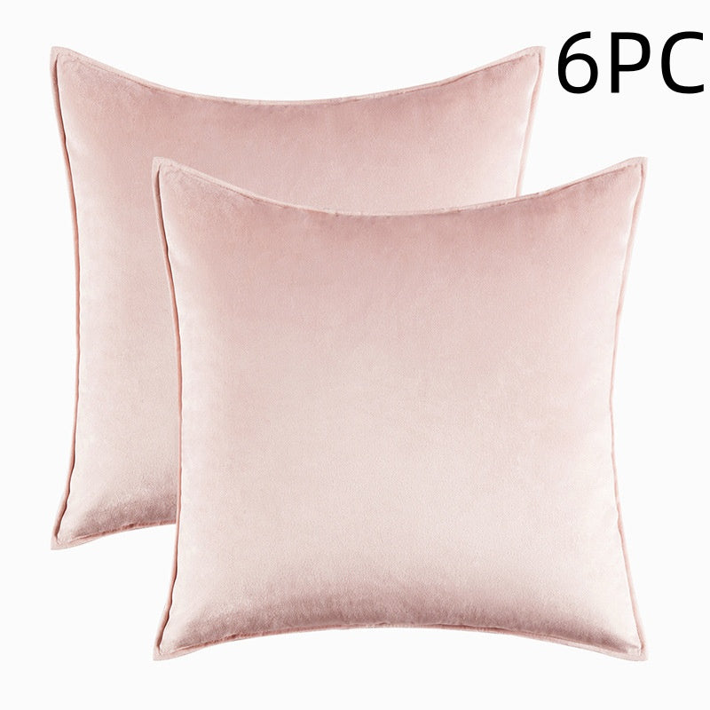 Covered Velvet Waist Pillow Cushion Cover