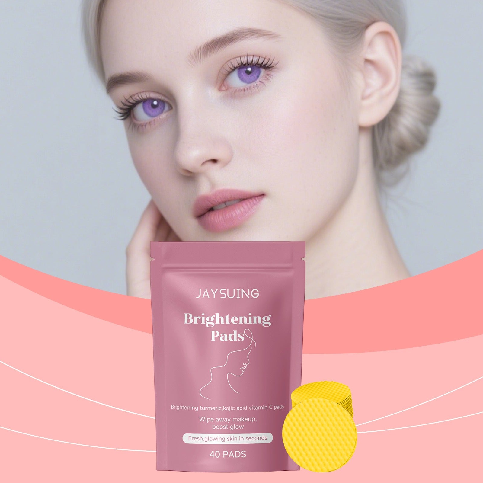 JAYSUING Turmeric Curcumin Cleansing Pads