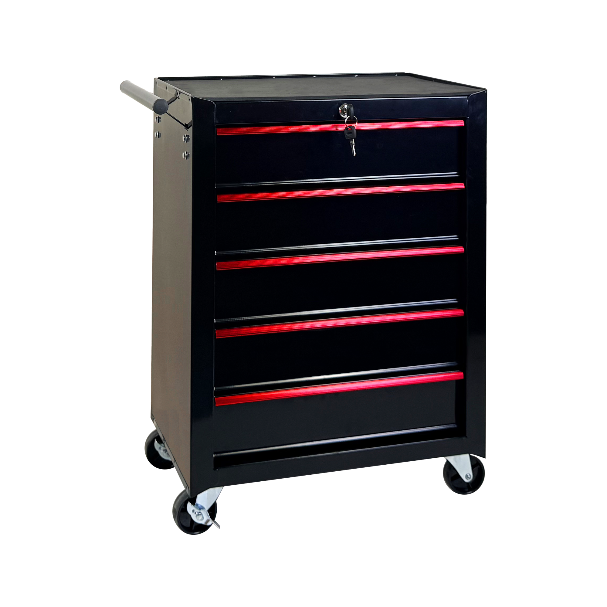 5 Drawer Rolling Tool Chest, Ball Bearing Slides, Steel Storage For Garage And Workshop