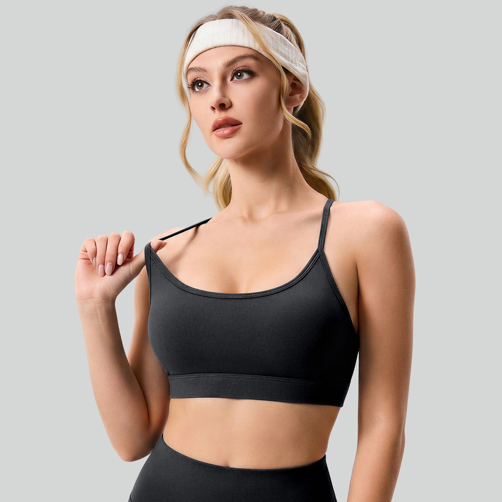 Womens Mesh Hollow-out Sports Bra