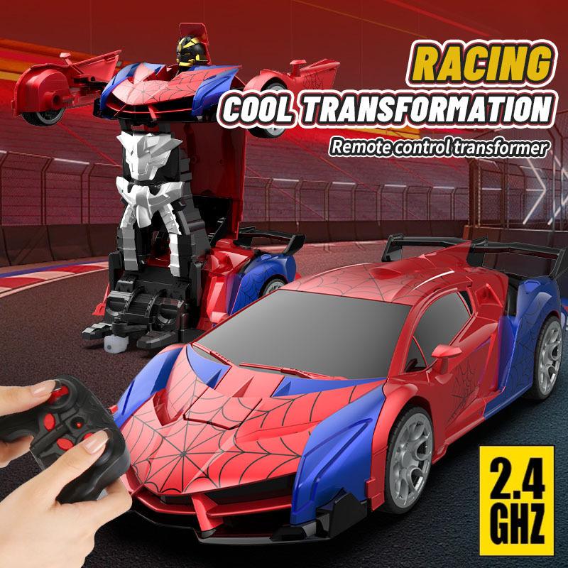 Multifunctional Transforming Vehicle Toy  Racing And Robot Modes  Perfect Gift For Kids