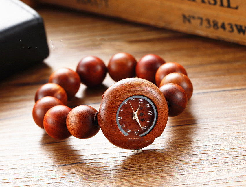 Antique casual wood watch